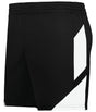 Augusta Sportswear Ladies Step - Back Modern Fit Basketball Shorts 1738 BLACK/WHITE S