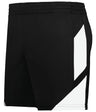 Augusta Sportswear Ladies Step - Back Modern Fit Basketball Shorts 1738 BLACK/WHITE S