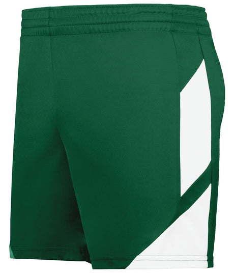 Augusta Sportswear Ladies Step - Back Modern Fit Basketball Shorts 1738 DARK GREEN/WHITE S