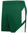 Augusta Sportswear Ladies Step - Back Modern Fit Basketball Shorts 1738 DARK GREEN/WHITE S