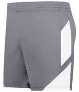Augusta Sportswear Ladies Step - Back Modern Fit Basketball Shorts 1738 GRAPHITE/WHITE S