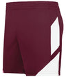 Augusta Sportswear Ladies Step - Back Modern Fit Basketball Shorts 1738 MAROON/WHITE S