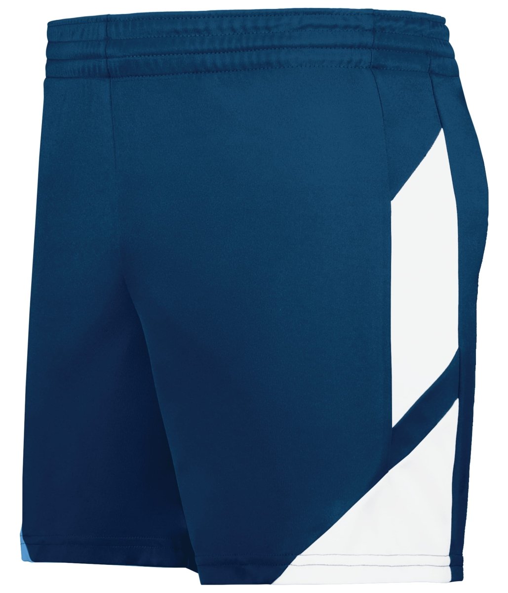 Augusta Sportswear Ladies Step - Back Modern Fit Basketball Shorts 1738 NAVY/WHITE S