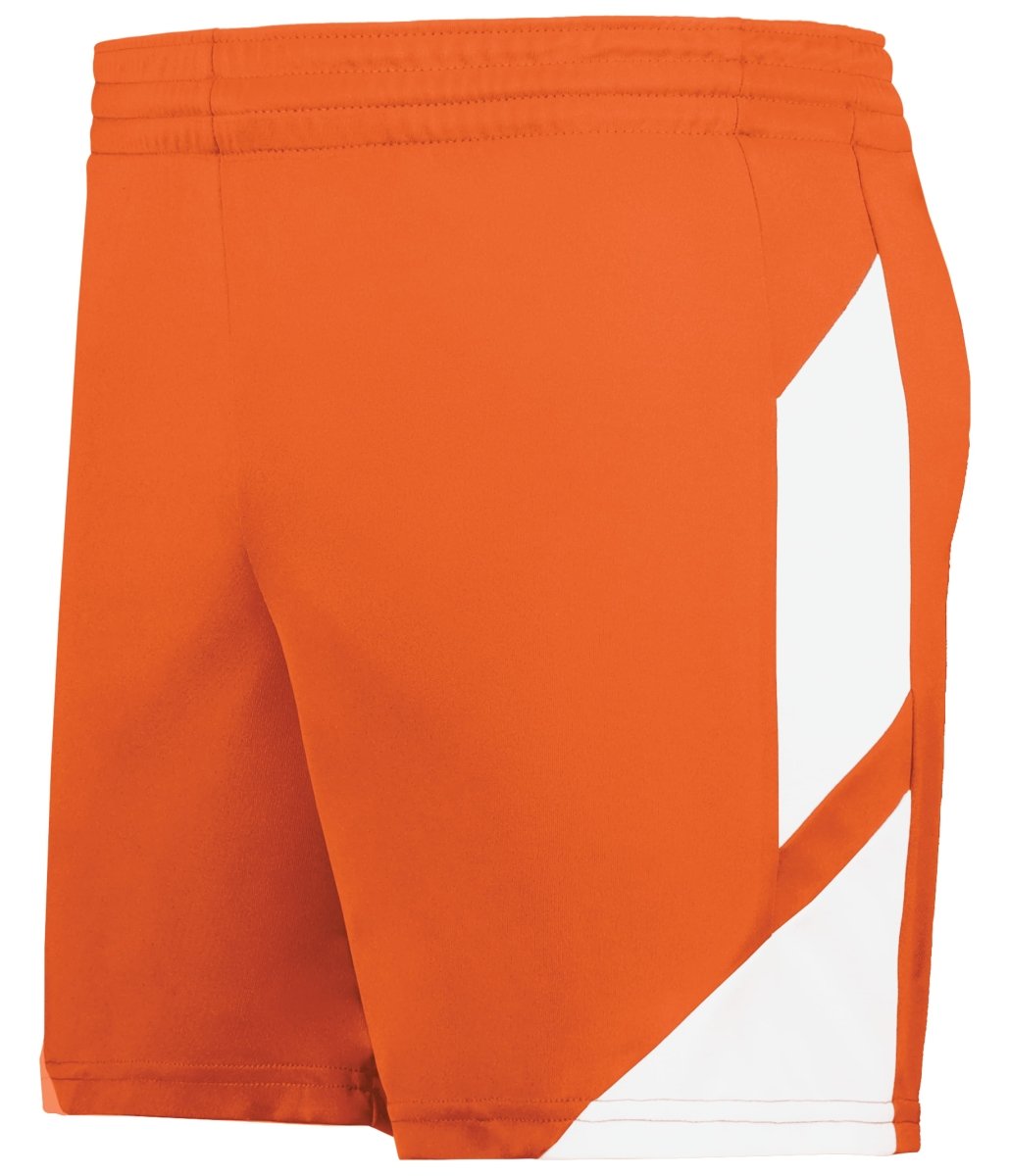 Augusta Sportswear Ladies Step - Back Modern Fit Basketball Shorts 1738 ORANGE/WHITE S