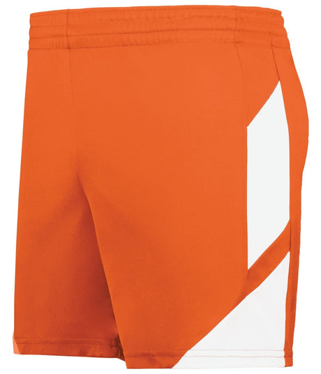 Augusta Sportswear Ladies Step - Back Modern Fit Basketball Shorts 1738 ORANGE/WHITE S