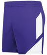 Augusta Sportswear Ladies Step - Back Modern Fit Basketball Shorts 1738 PURPLE/WHITE S