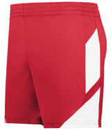 Augusta Sportswear Ladies Step - Back Modern Fit Basketball Shorts 1738 RED/WHITE S