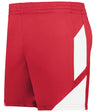 Augusta Sportswear Ladies Step - Back Modern Fit Basketball Shorts 1738 RED/WHITE S