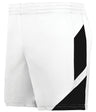 Augusta Sportswear Ladies Step - Back Modern Fit Basketball Shorts 1738 WHITE/BLACK S