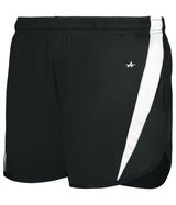 Augusta Sportswear LADIES STRIDE SHORT - Augusta Sportswear 727400 BLACK/WHITE (BA) S