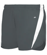 Augusta Sportswear LADIES STRIDE SHORT - Augusta Sportswear 727400 GRAPHITE/WHITE (BA) S