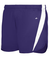 Augusta Sportswear LADIES STRIDE SHORT - Augusta Sportswear 727400 PURPLE/WHITE (BA) S