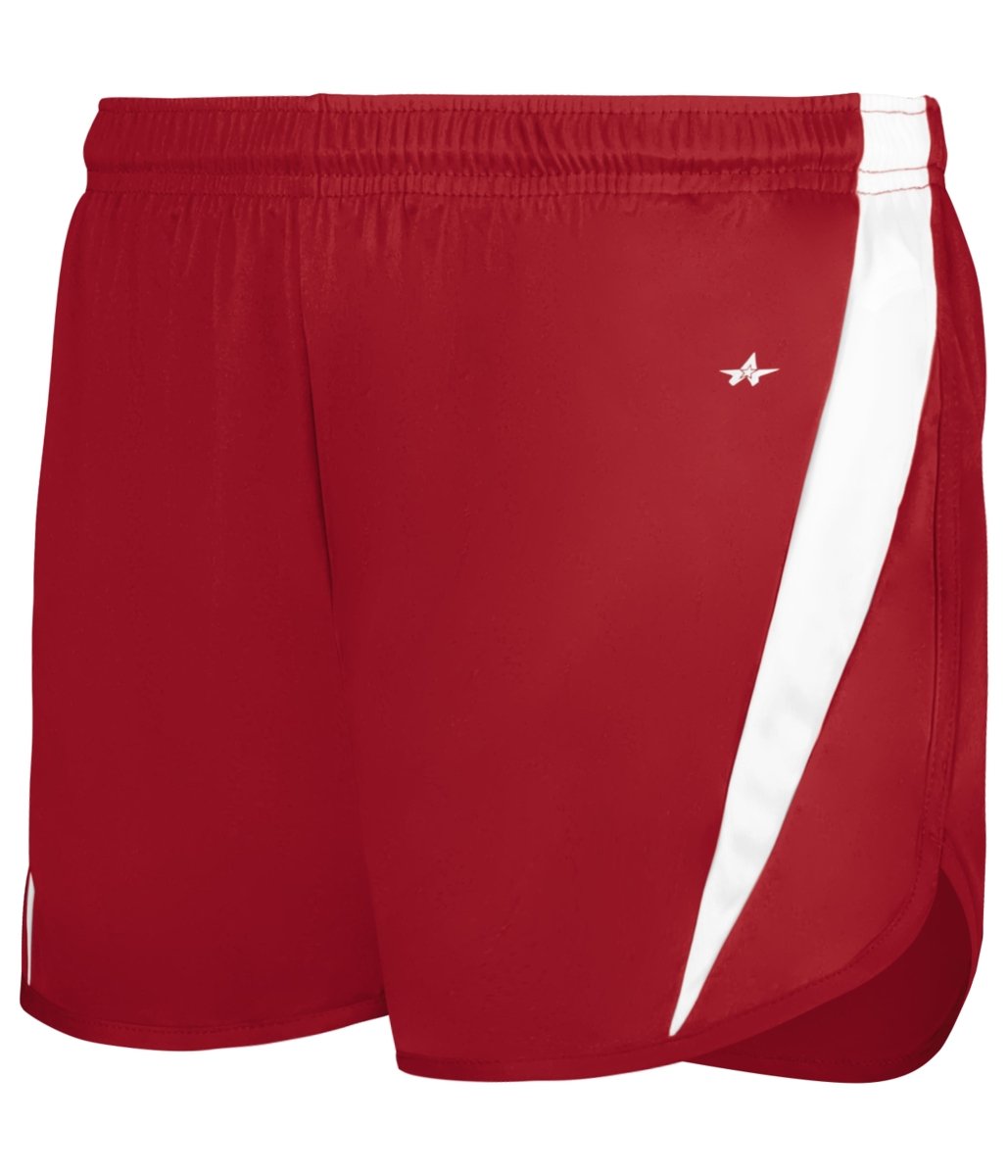 Augusta Sportswear LADIES STRIDE SHORT - Augusta Sportswear 727400 RED/WHITE (BA) S