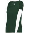 Augusta Sportswear LADIES STRIDE SINGLET - Augusta Sportswear 896700 FOREST/WHITE (BA) S