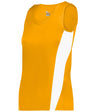 Augusta Sportswear LADIES STRIDE SINGLET - Augusta Sportswear 896700 GOLD/WHITE (BA) S