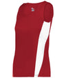 Augusta Sportswear LADIES STRIDE SINGLET - Augusta Sportswear 896700 RED/WHITE (BA) S