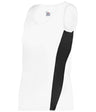 Augusta Sportswear LADIES STRIDE SINGLET - Augusta Sportswear 896700 WHITE/BLACK (BA) S
