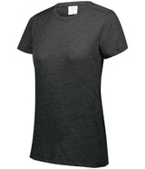 Augusta Sportswear Ladies Tri - Blend Tee 3067 BLACK HEATHER S