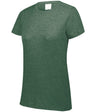 Augusta Sportswear Ladies Tri - Blend Tee 3067 DARK GREEN HEATHER S