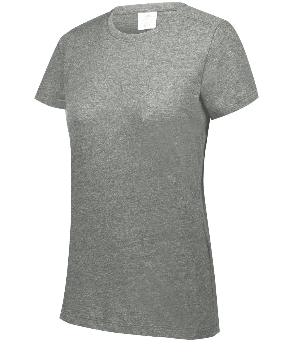 Augusta Sportswear Ladies Tri - Blend Tee 3067 GREY HEATHER S