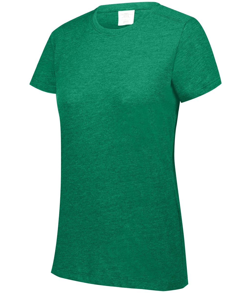 Augusta Sportswear Ladies Tri - Blend Tee 3067 KELLY HEATHER S