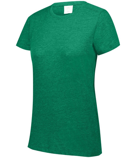 Augusta Sportswear Ladies Tri - Blend Tee 3067 KELLY HEATHER S