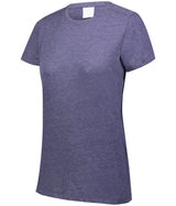 Augusta Sportswear Ladies Tri - Blend Tee 3067 NAVY HEATHER S