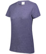 Augusta Sportswear Ladies Tri - Blend Tee 3067 NAVY HEATHER S