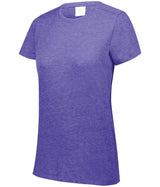 Augusta Sportswear Ladies Tri - Blend Tee 3067 PURPLE HEATHER S