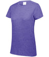 Augusta Sportswear Ladies Tri - Blend Tee 3067 PURPLE HEATHER S
