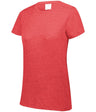 Augusta Sportswear Ladies Tri - Blend Tee 3067 RED HEATHER S