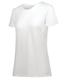 Augusta Sportswear Ladies Tri - Blend Tee 3067 WHITE S