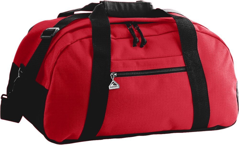 Augusta Sportswear Large Ripstop Duffel Bag 1703 RED/BLACK OS