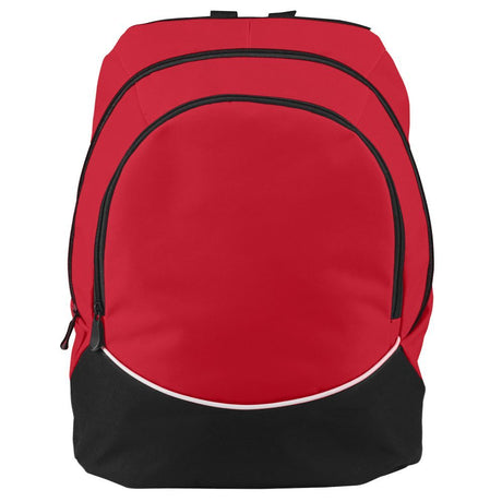 Augusta Sportswear Large Tri - Color Backpack 1915 RED/BLACK/WHITE OS