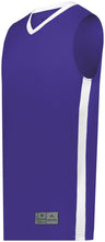 Augusta Sportswear Match - Up Basketball Jersey 6886 PURPLE/WHITE S