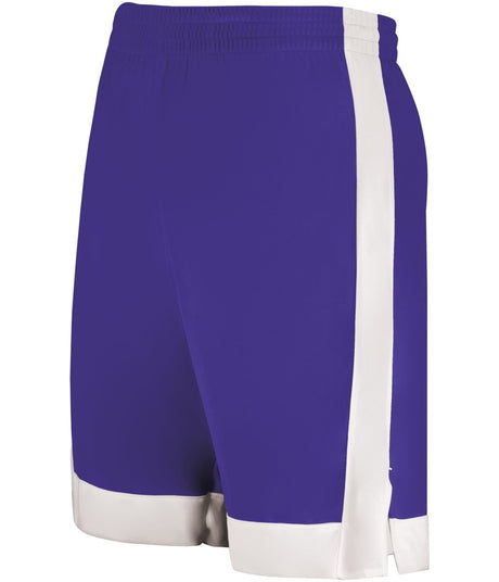 Augusta Sportswear Match - Up Basketball Shorts 6889 PURPLE/WHITE S