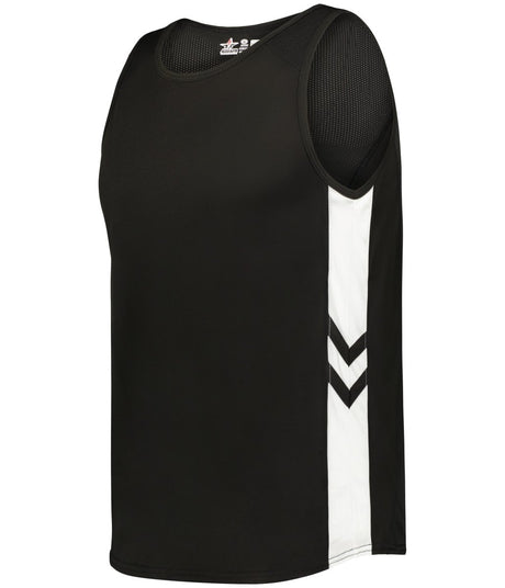 Augusta Sportswear MEDAL TRACK JERSEY - Augusta Sportswear R4LFJA BLACK/WHITE (BA) S