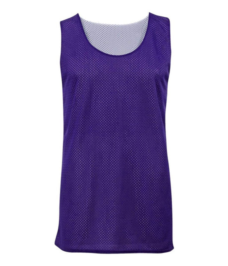Augusta Sportswear MESH REVERSIBLE BASKETBALL JERSEY - Augusta Sportswear 852900B PURPLE/WHITE (BA) S