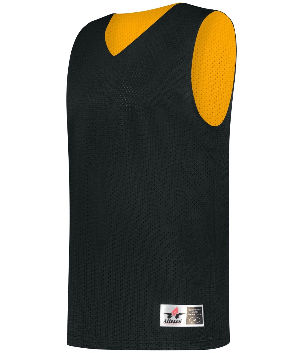 Augusta Sportswear MESH REVERSIBLE PRACTICE BASKETBALL JERSEY 560R BLACK/GOLD (BA) S