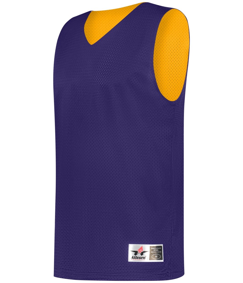 Augusta Sportswear MESH REVERSIBLE PRACTICE BASKETBALL JERSEY 560R PURPLE/GOLD (BA) S