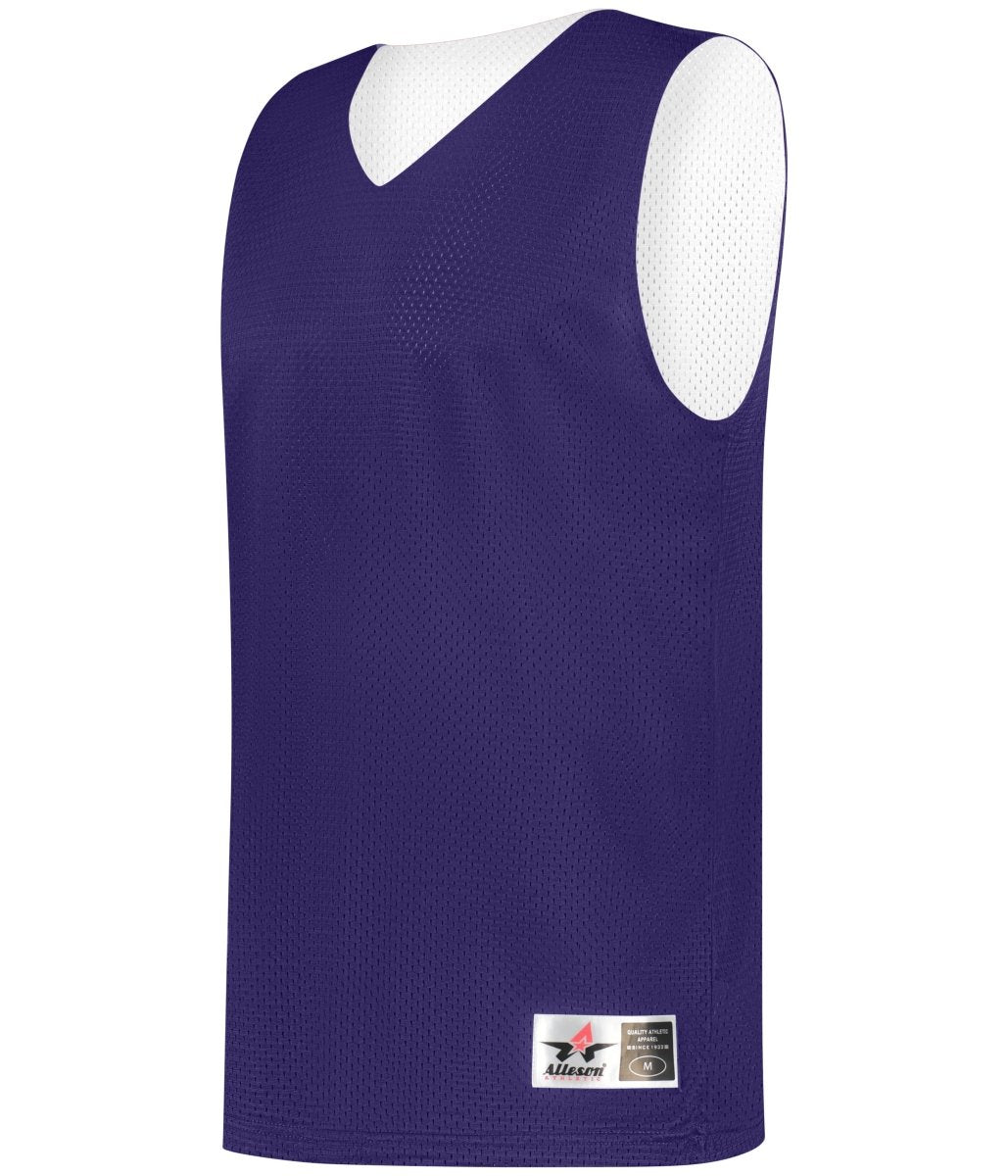 Augusta Sportswear MESH REVERSIBLE PRACTICE BASKETBALL JERSEY 560R PURPLE/WHITE (BA) S