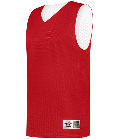 Augusta Sportswear MESH REVERSIBLE PRACTICE BASKETBALL JERSEY 560R RED/WHITE (BA) S