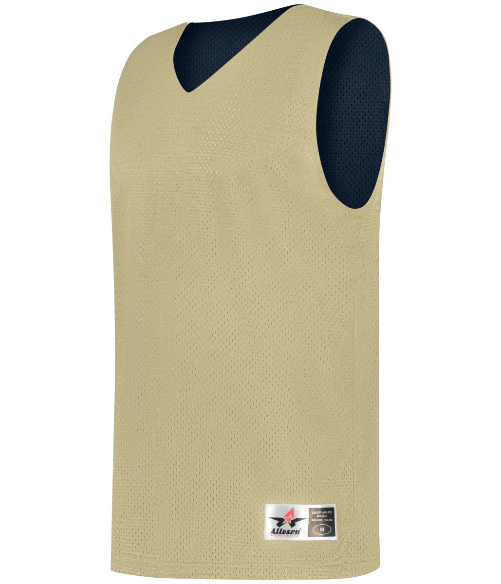 Augusta Sportswear MESH REVERSIBLE PRACTICE BASKETBALL JERSEY 560R VEGAS GOLD/NAVY (BA) S