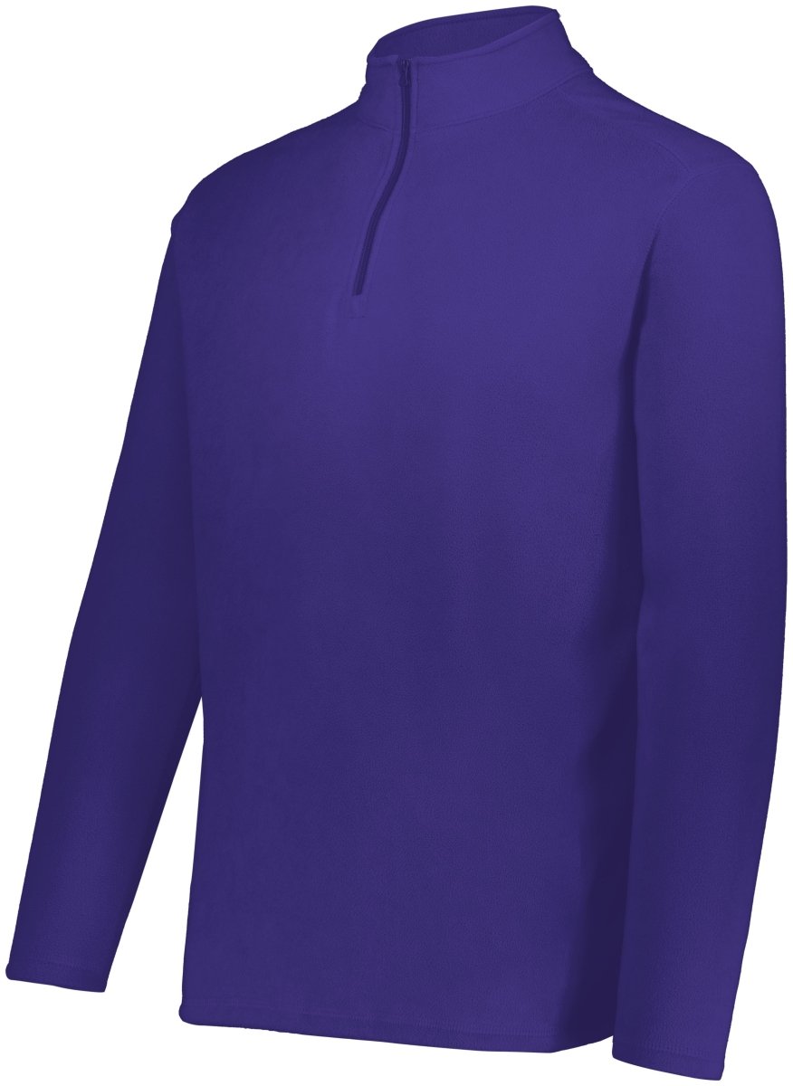 Augusta Sportswear Micro - Lite Fleece 1/4 Zip Pullover 6863 PURPLE (HLW) S