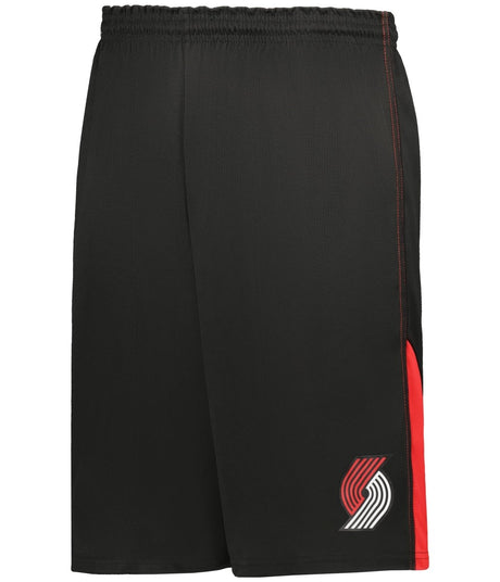 Augusta Sportswear NBA LOGO'D SHORTS - Augusta Sportswear A205LA NBA BK/RED/PDX TRAILBLAZERS S