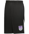 Augusta Sportswear NBA LOGO'D SHORTS - Augusta Sportswear A205LA NBA BK/WHITE/SAC KINGS S