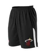 Augusta Sportswear NBA LOGO'D SHORTS - Augusta Sportswear A205LA NBA BLACK/WHITE/MIAMI HEAT S