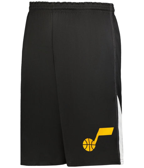 Augusta Sportswear NBA LOGO'D SHORTS - Augusta Sportswear A205LA NBA BLACK/WHITE/UTAH JAZZ S