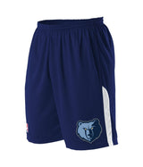 Augusta Sportswear NBA LOGO'D SHORTS - Augusta Sportswear A205LA NBA NAVY/WH/MEM GRIZZLIES S