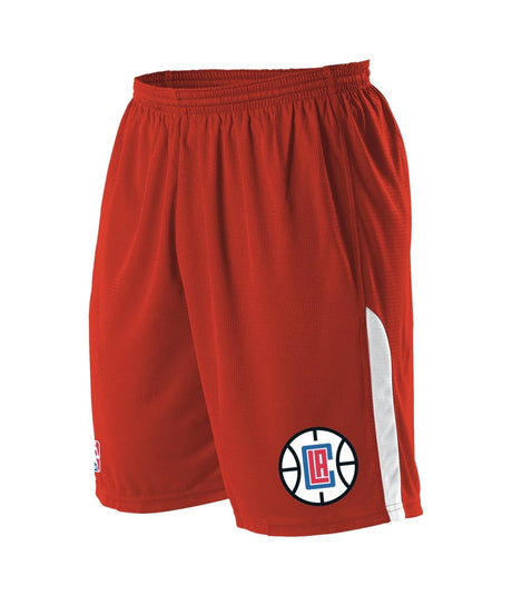 Augusta Sportswear NBA LOGO'D SHORTS - Augusta Sportswear A205LA NBA RED/WHITE/LA CLIPPERS S